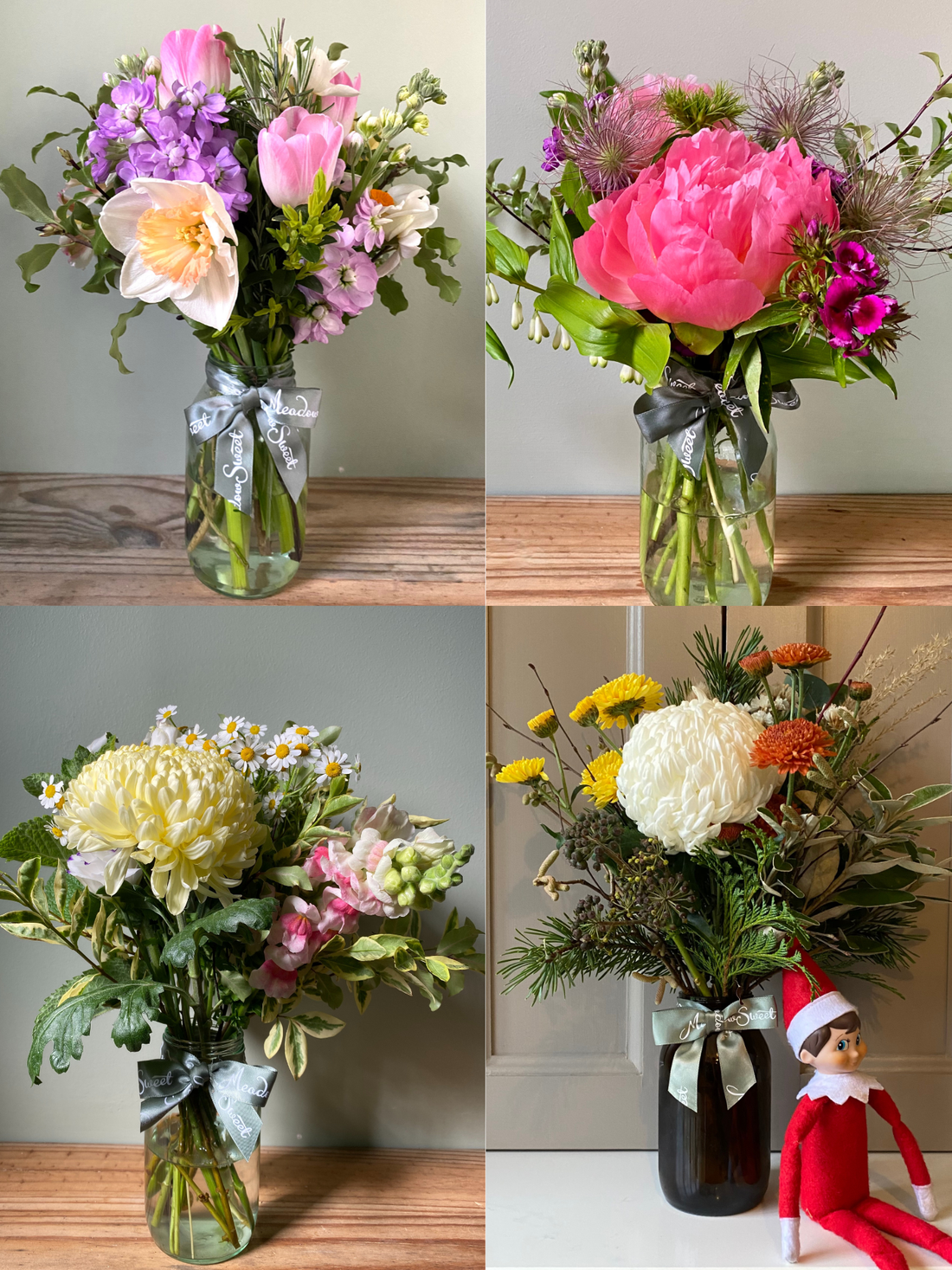 MeadowSweet British seasonal posies change through the year