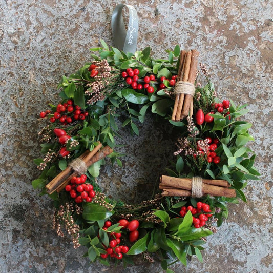 MeadowSweet 'Apple and Cinnamon' Christmas wreath.