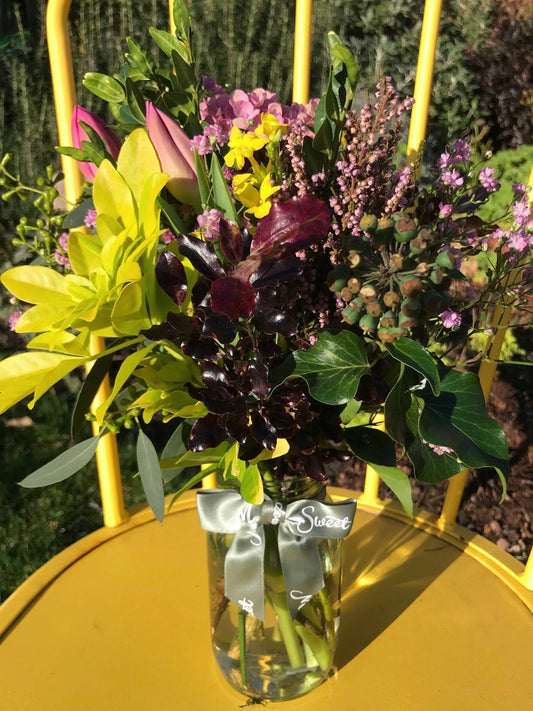 December homegrown flowers and foliage