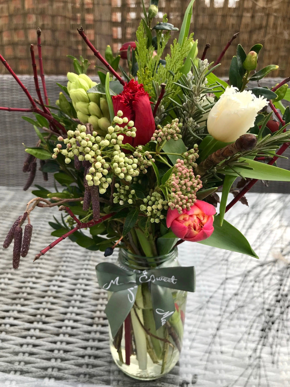 British grown Valentine's flowers, red tulips