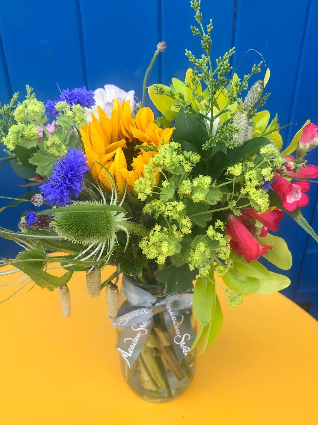 British sunflowers and homegrown, seasonal flowers