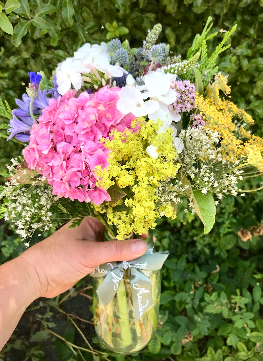 Homegrown British summer flowers for our flower subscription posies