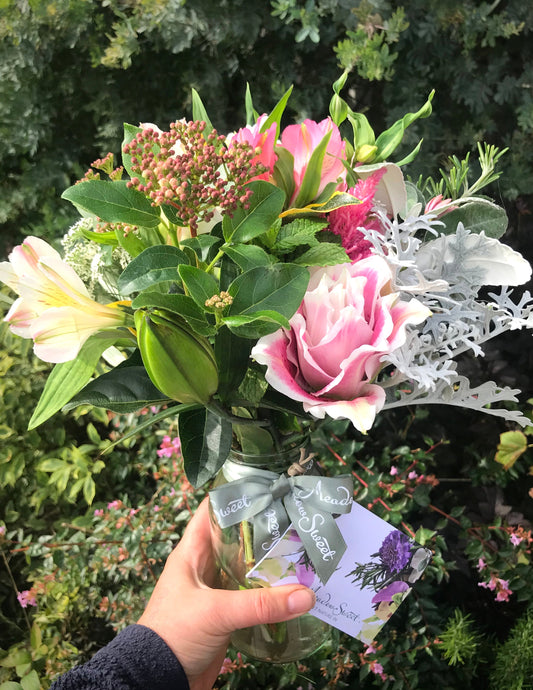 Pink and perfect British flowers!